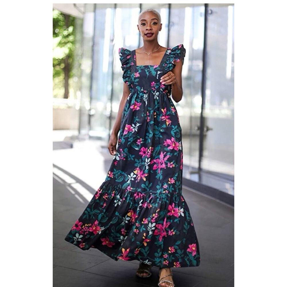 The drop signed, blake Tropical Floral Maxi dress Size Small